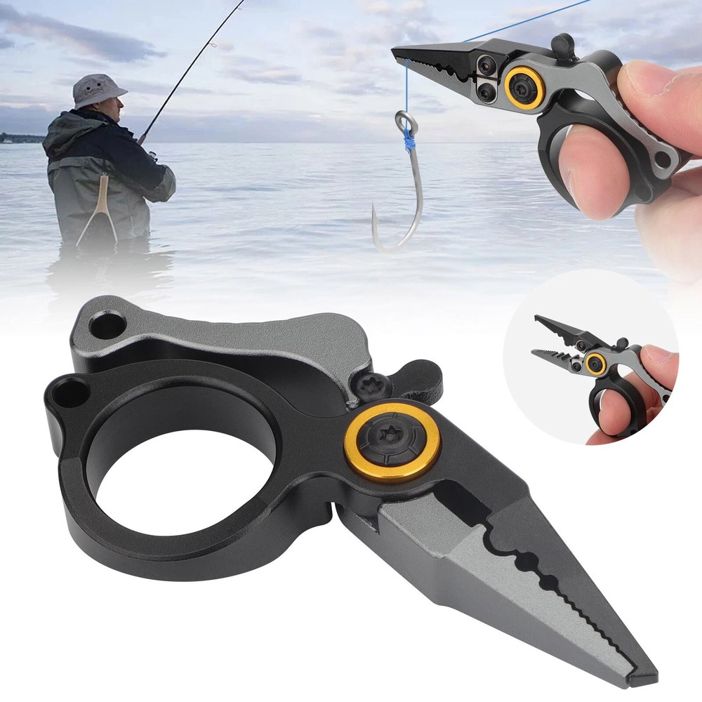 Durable Mini Fishing Pliers Scissors Line Cutter Hook Remover Split Ring Tool