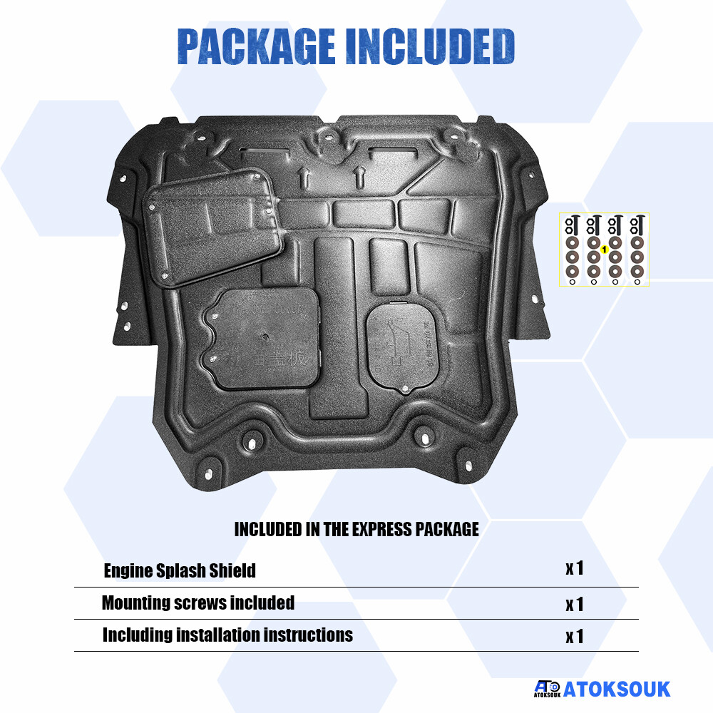 Thick Engine Splash Shield For Volvo XC40 2019-2024 Front Engine Guard Hard