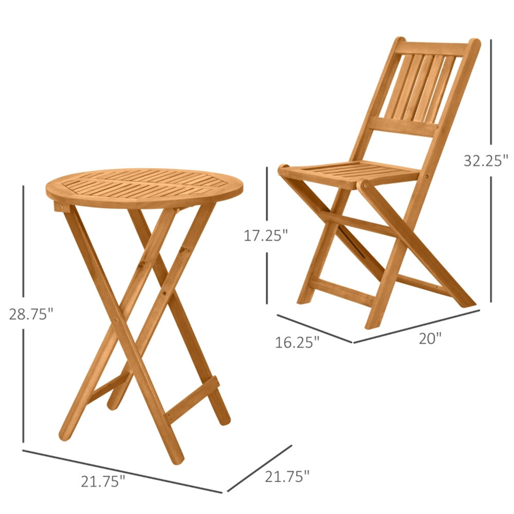 Tavern Table and Chair Set Teak