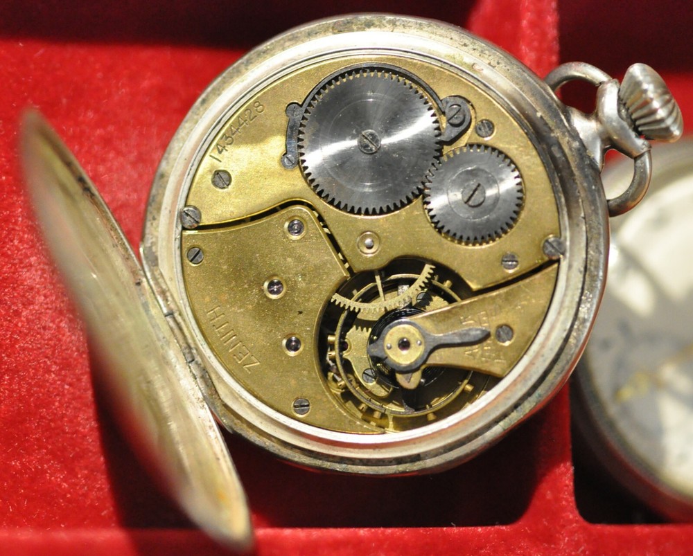 Zenith Silver Antique Pocket Watch Working Calibre