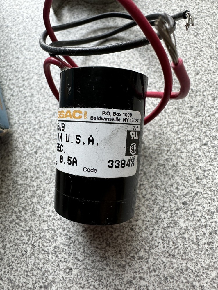 NEW SSAC MSM445W9 Time Delay Relay Solid State 45 Sec. 120VAC 0.5A