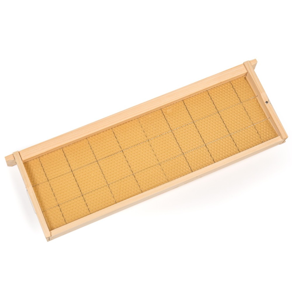 8 Frame Medium Assembled Beekeeping Box, Beeswax Foundation Frames, Amish Made