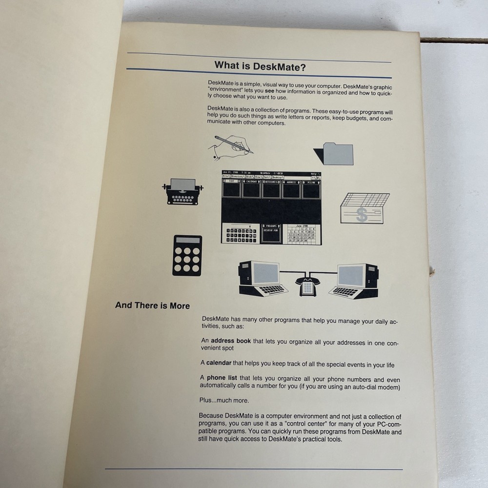 Tandy Deskmate Users Reference Manual 1988 Radio Shack Tandy Computer Manual