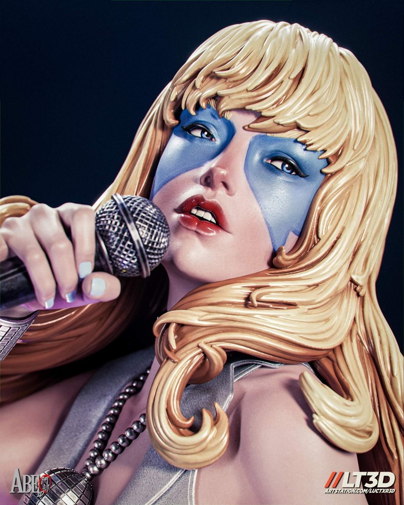 Dazzler Statue 3D Printed kit Unpainted/Unassembled