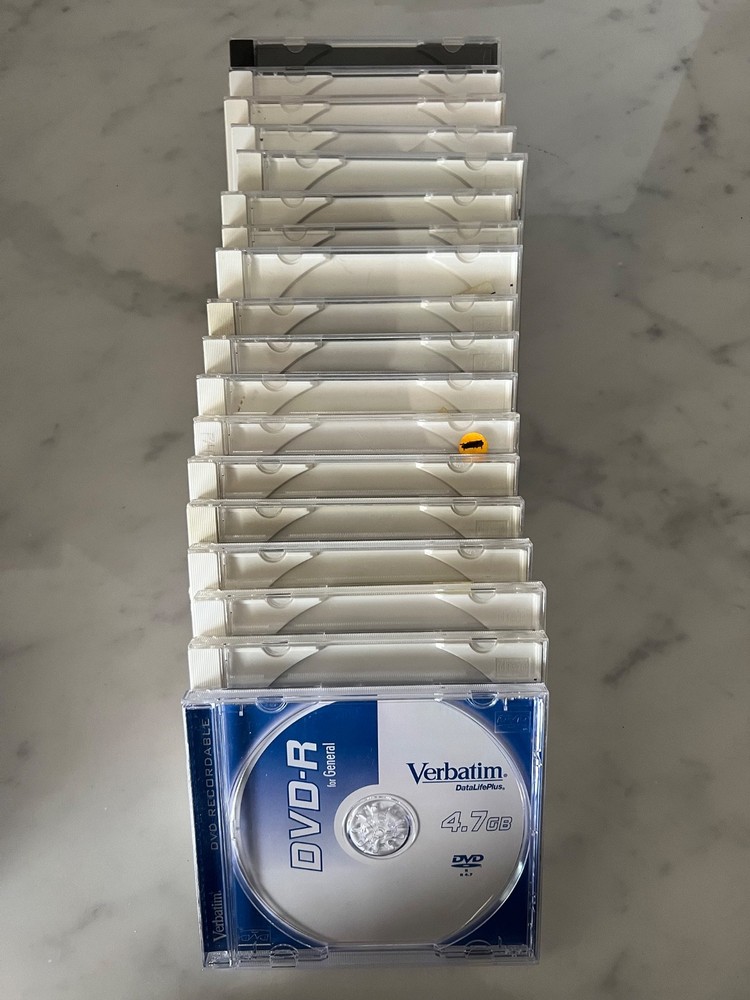 Lot of 37 EMPTY multiple-styles, CD/DVD cases. BARGAIN!!!