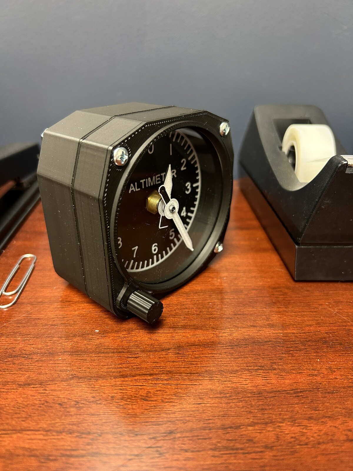 Altimeter style clock, FREE shipping