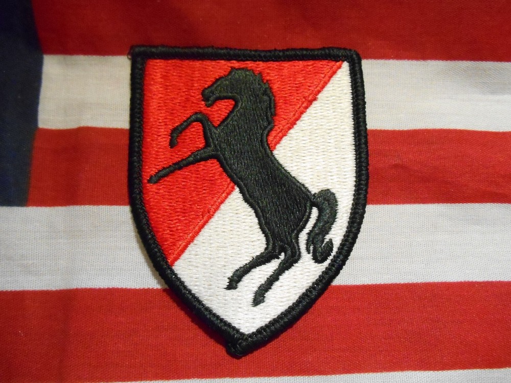 US ARMY 11TH ARMORED CAVALRY REGIMENT COLOR SSI PATCH