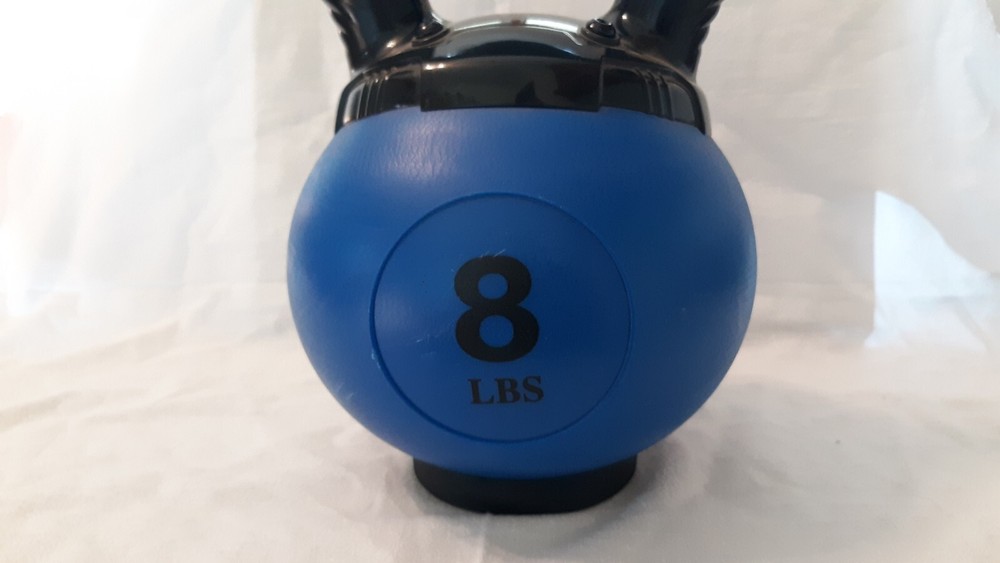 Eco Wise Sand Filled 8lbs Kettlebell Blue Used