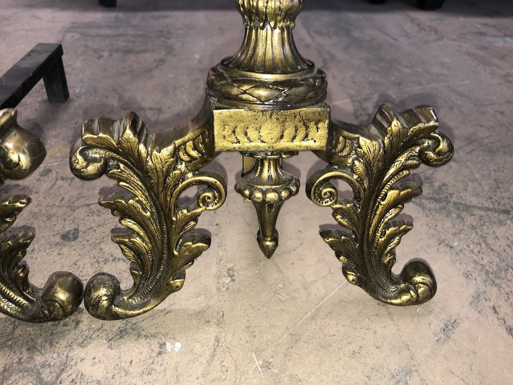 Antique Andirons Urn Form