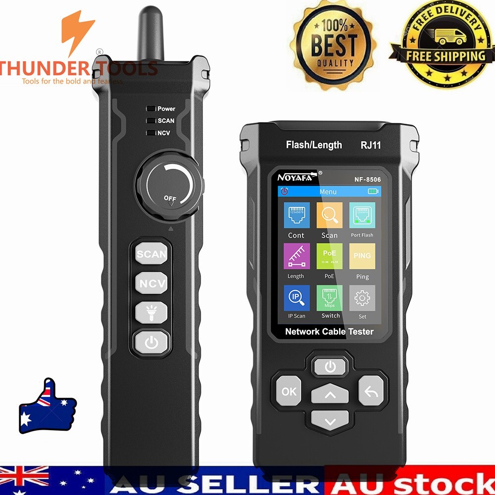 Thunder Tools NOYAFA NF-8506 LCD Digital Network Cable Tester Rechargeable