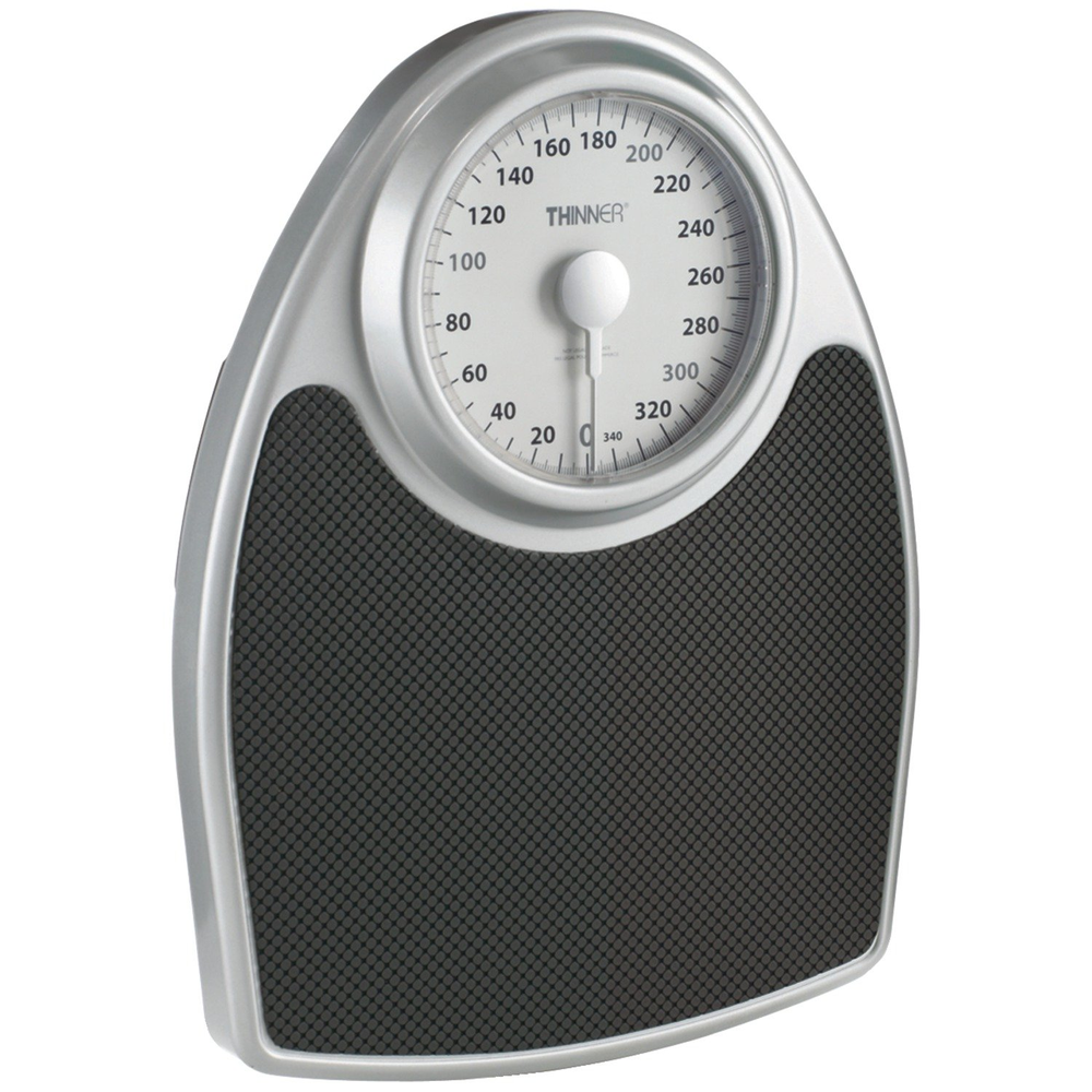 Thinner Extra-Large Dial Analog Precision Bathroom Scale, Analog Bath Scale - Up