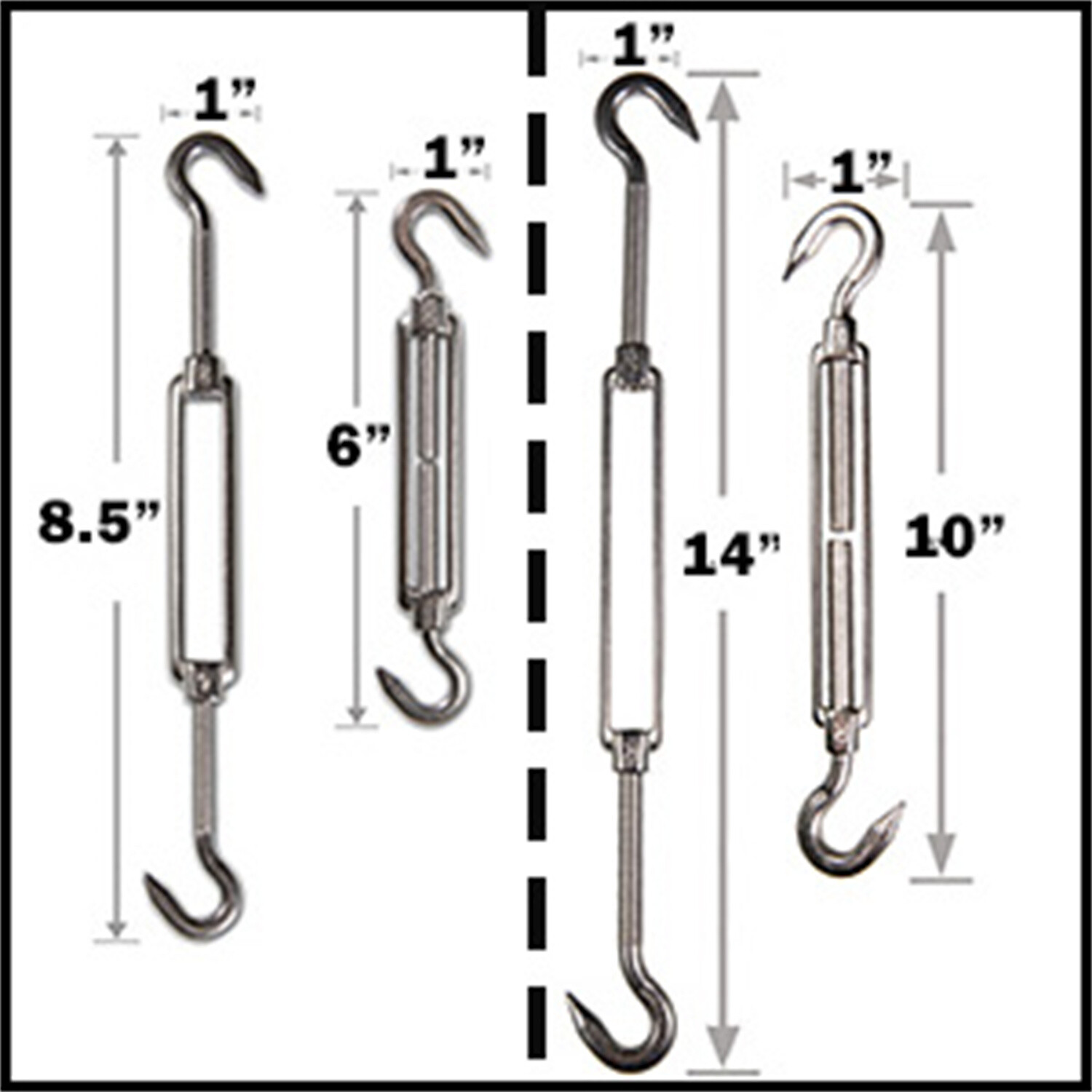 ColourTree Hardware Kit for Sun Shade Sail Triangle Rectangle Installation