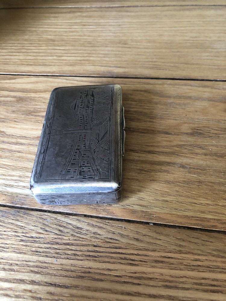 Antique Russian Silver Cigarette Case.