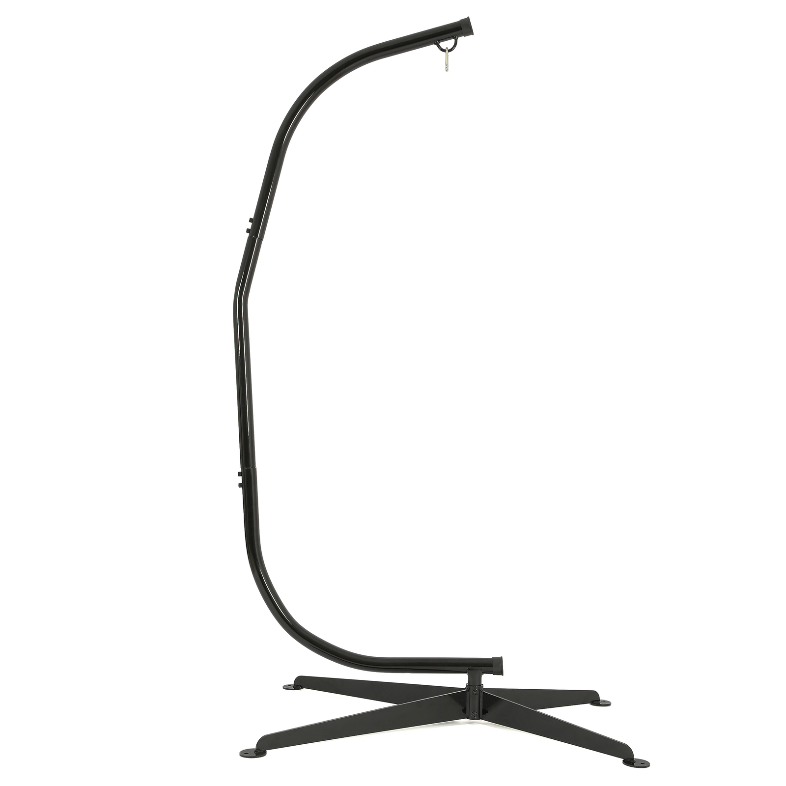 Hanging Hammock C-Stand for Chair Porch Swing Weather Resistant 360 Degree Steel