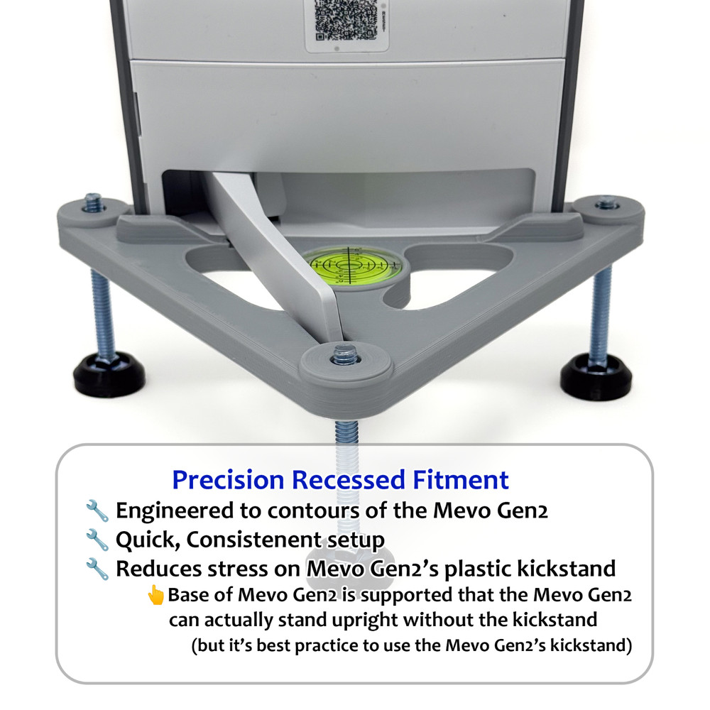 Adjustable Alignment & Leveling Stand for Flightscope Mevo Gen2 / Gen 2