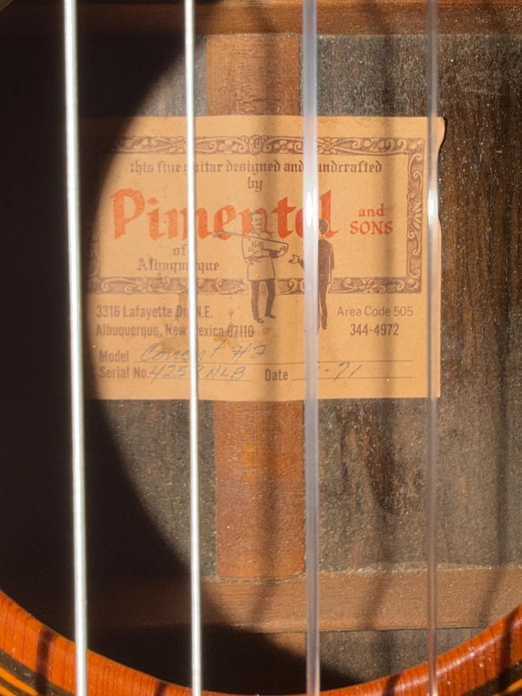 1971 Pimentel Concert #2 Classical Guitar