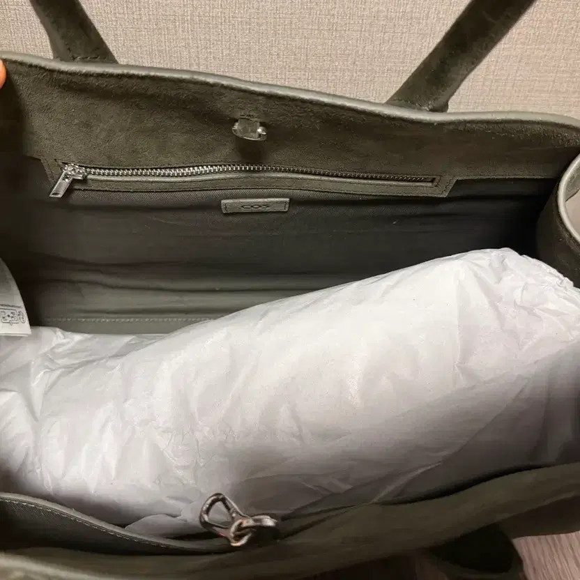 COS STUDIO Small Suede Leather Bowling Bag NOSIZE Official