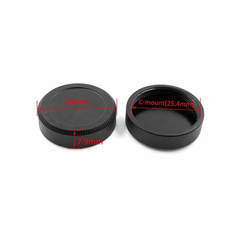2PC Metal C Mount Lens Cap Internal C Thread 25.4mm Camera Lens Dust Proof Cover