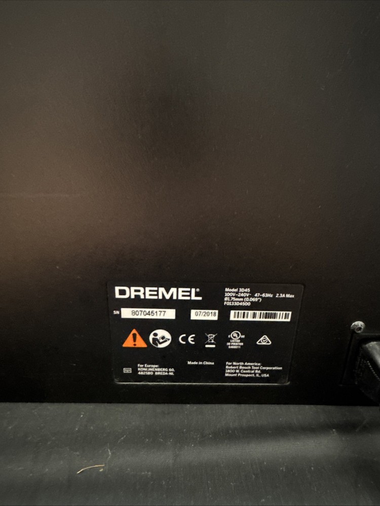 Dremel DigiLab 3D45 3D Printer W/ POWER CORD