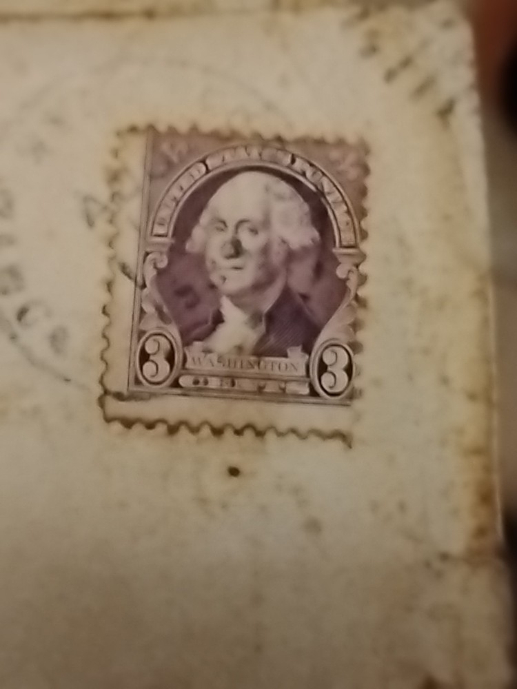 Washington Three Cent Stamp 1930s
