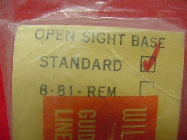 Williams- Open Sight Base - w/Screws- Base Only- New ! (B)