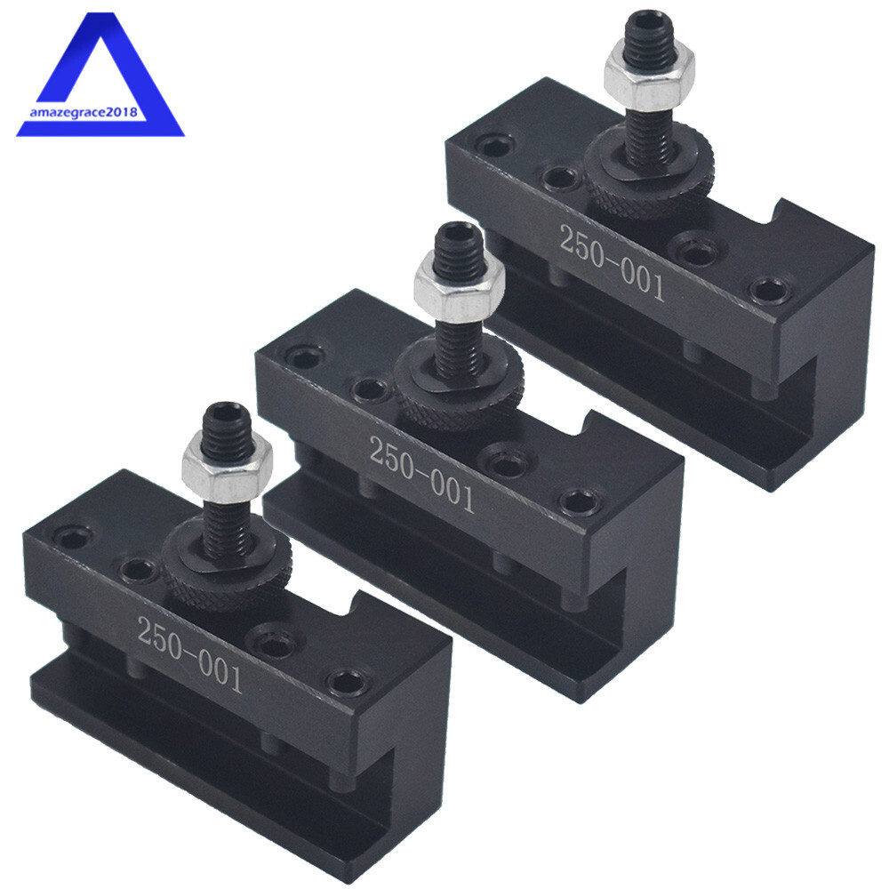 OXA #1 250-001 Quick Change Turning Facing Lathe Tool Post Holder 3Pcs