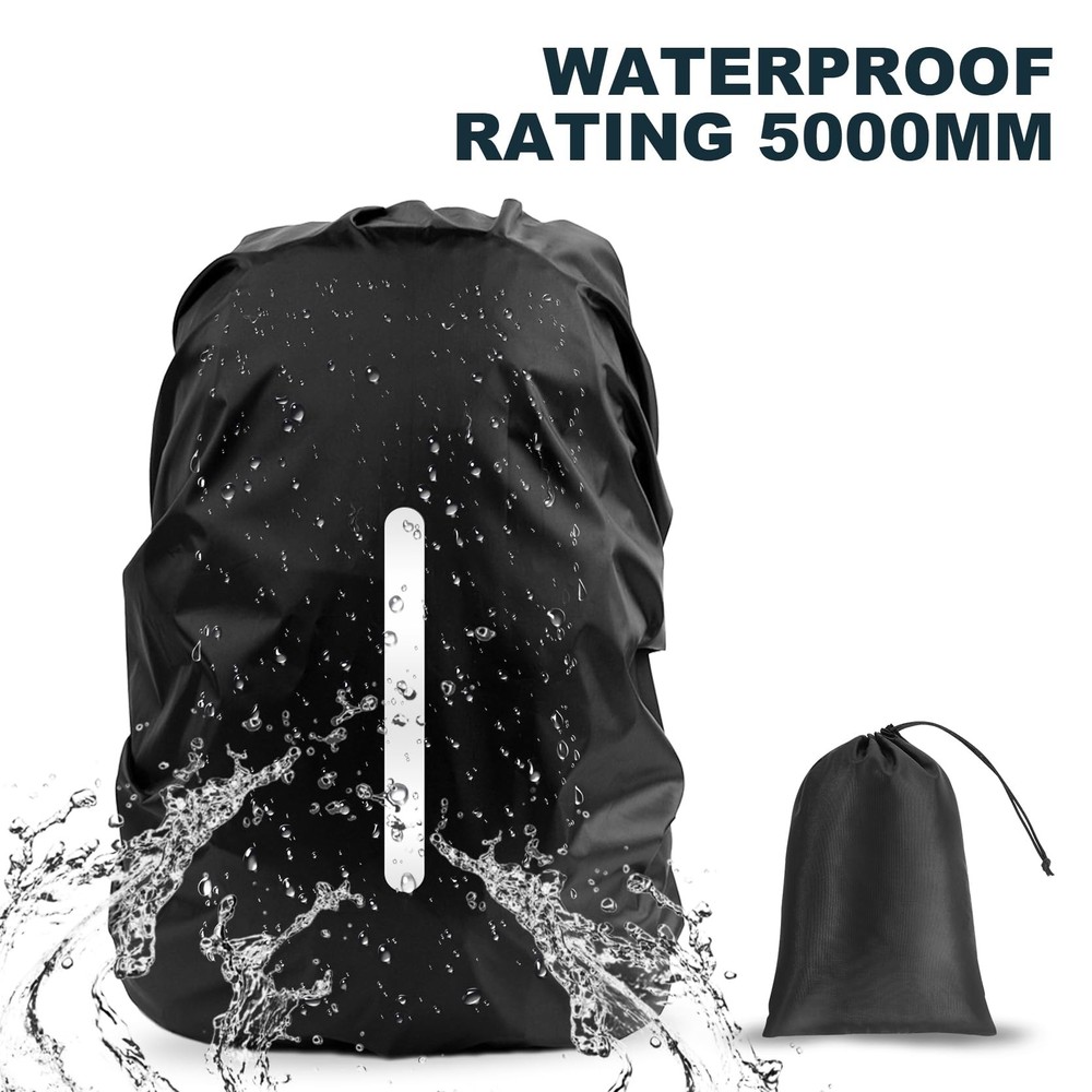 LAMA 2pcs Waterproof Rain Cover for Backpack, Reflective Rainproof Protector ...