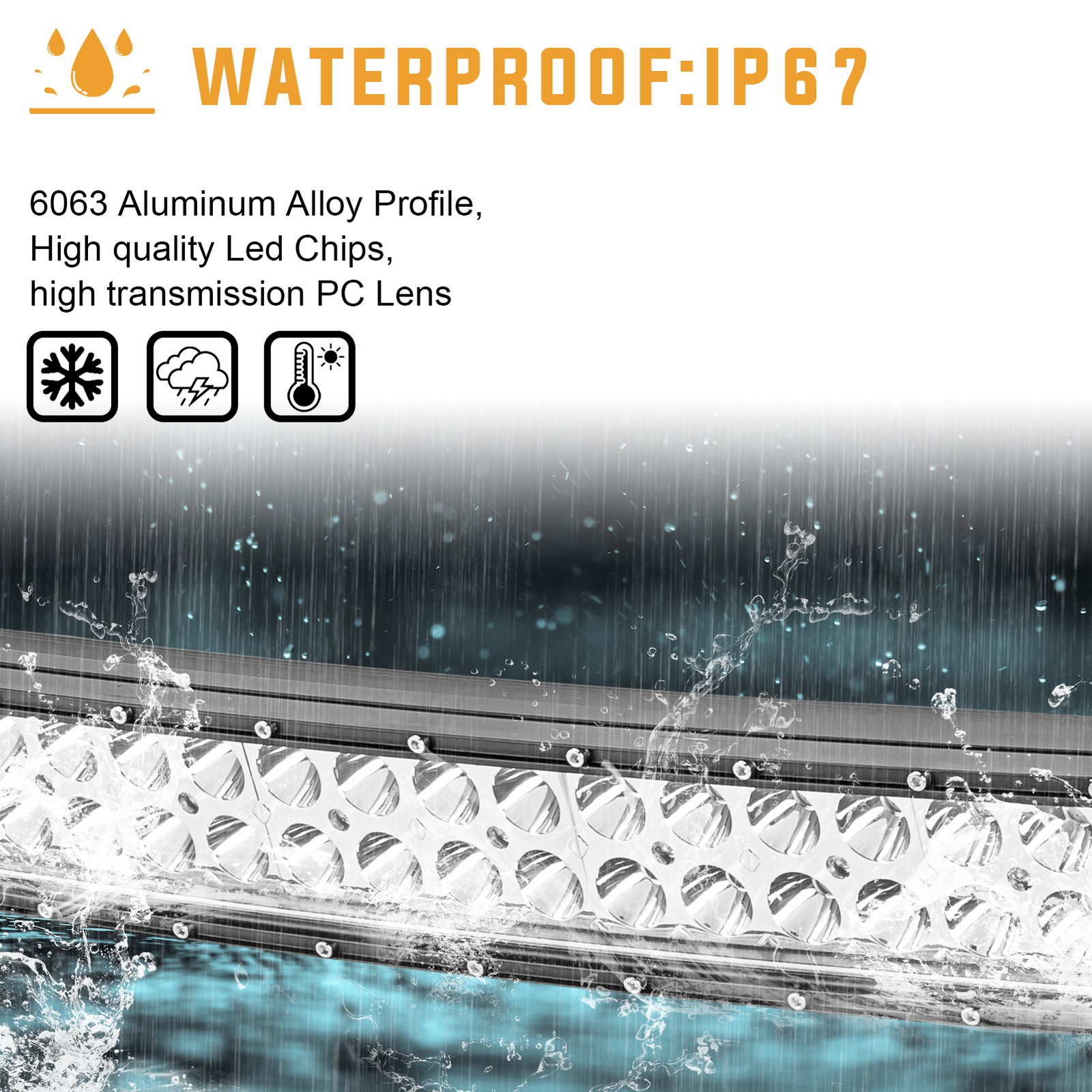 For Can-am Defender HD8/HD9/HD10 Roof 52" LED Light Bar Mount Wire w/3" 24W Pods