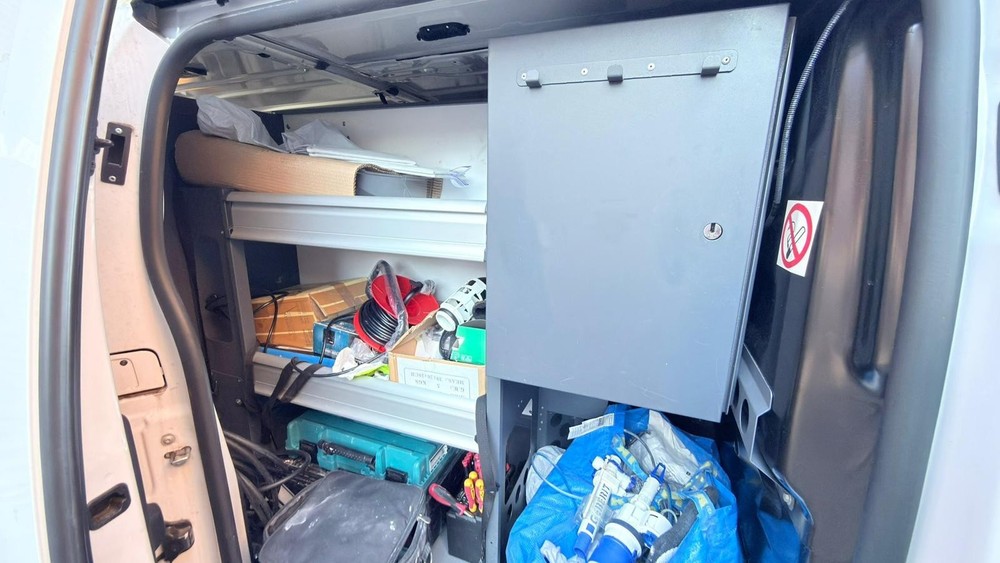Van racking shelves