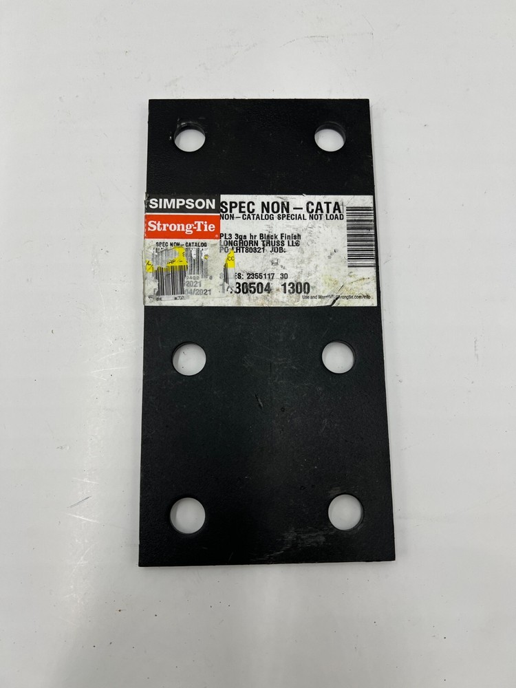 Simpson Strong-Tie LHT80321 Tow Bar Drop Plate Adjustable 3 Level Replacement