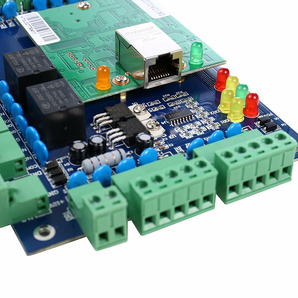 WIEGAND TCP/IP Network Access Control Board Panel Controller For 2 Door 4 Reader