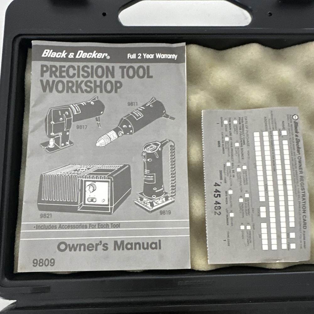 Black & Decker Precision Tool 4 Pc. Workshop Tool Set VS Germany Rare NOS