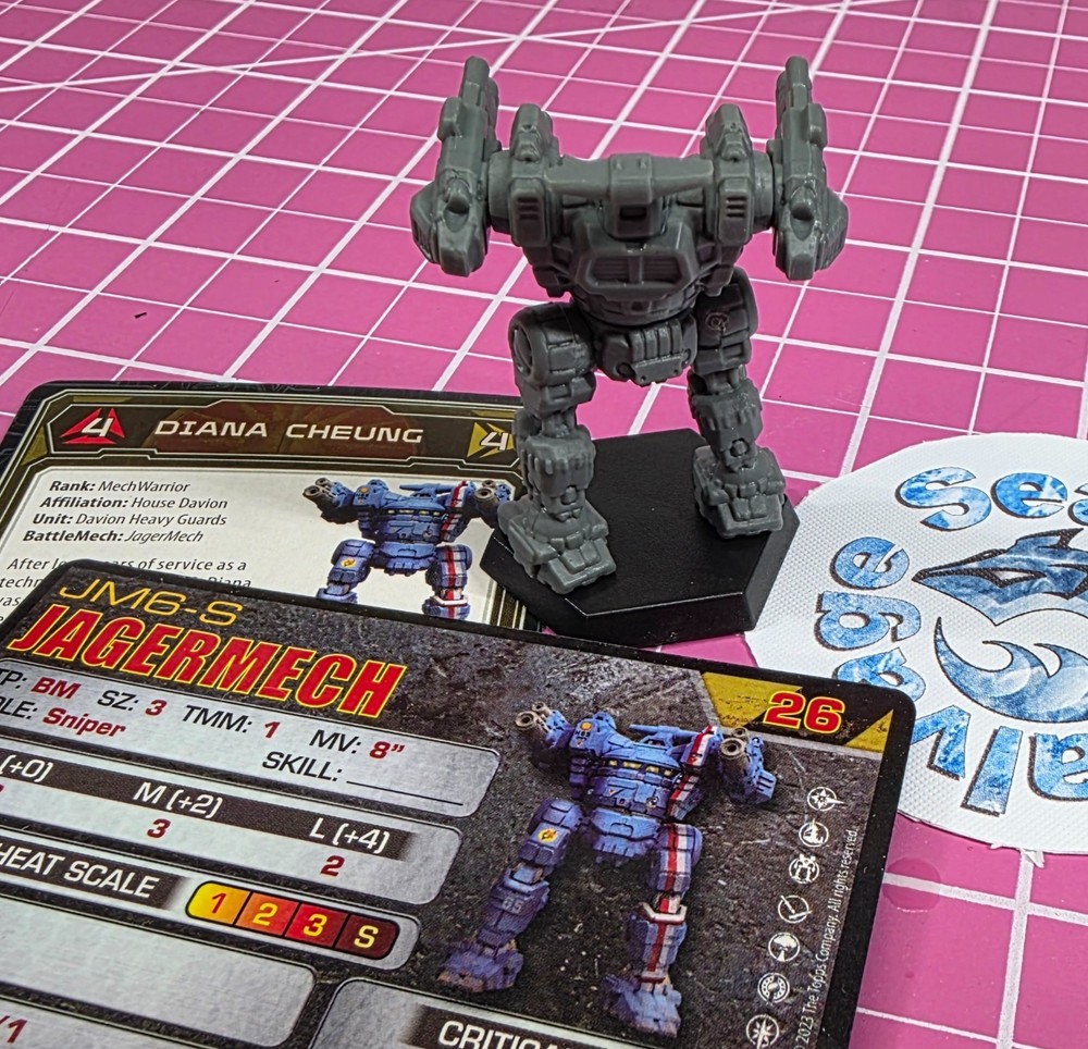 BattleTech Jagermech Mech -- Inner Sphere Security Lance + Cards