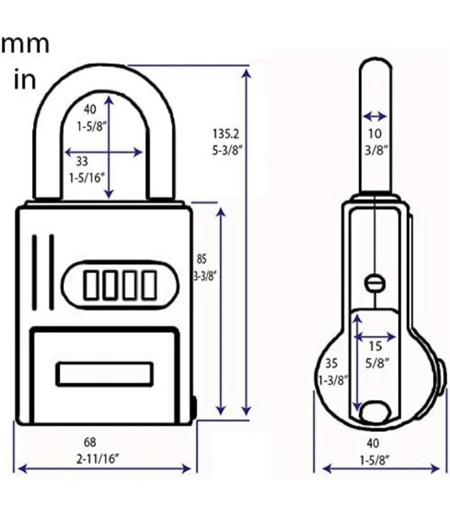 ShurLok SL200 Numeric Code Lock Box - Black