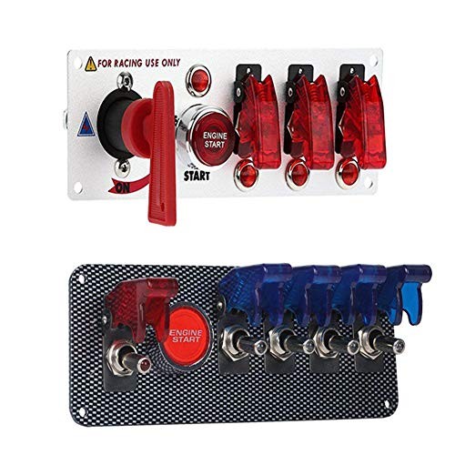 12V Ignition Switch Panel for Racing Car Ignition Starter 5 Gang (B Type)