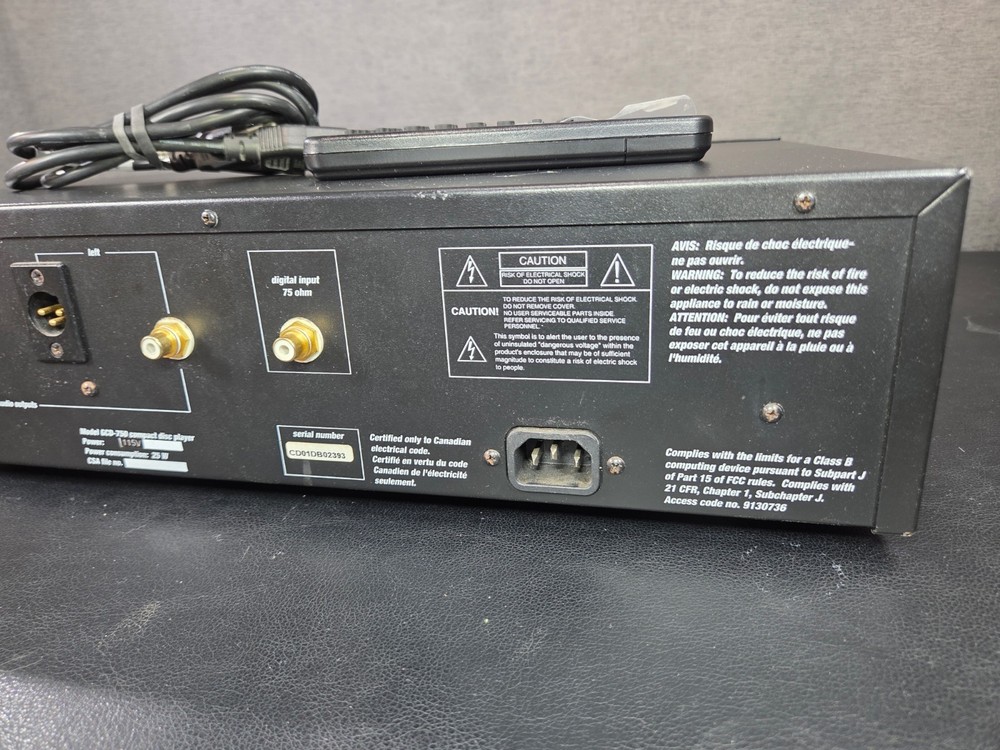 ADCOM GCD-750 CD Player/DAC w/ Remote VIDEO DEMO! 🎥📺✅