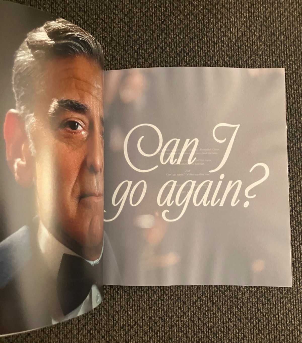 JAY KELLY (2025) 11x17 IN POSTER PROGRAM & TUDUM MAGAZINE NEW GEORGE CLOONEY