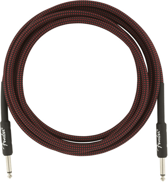 Genuine Fender Professional Series Guitar/Instrument Cable - RED TWEED - 10' ft