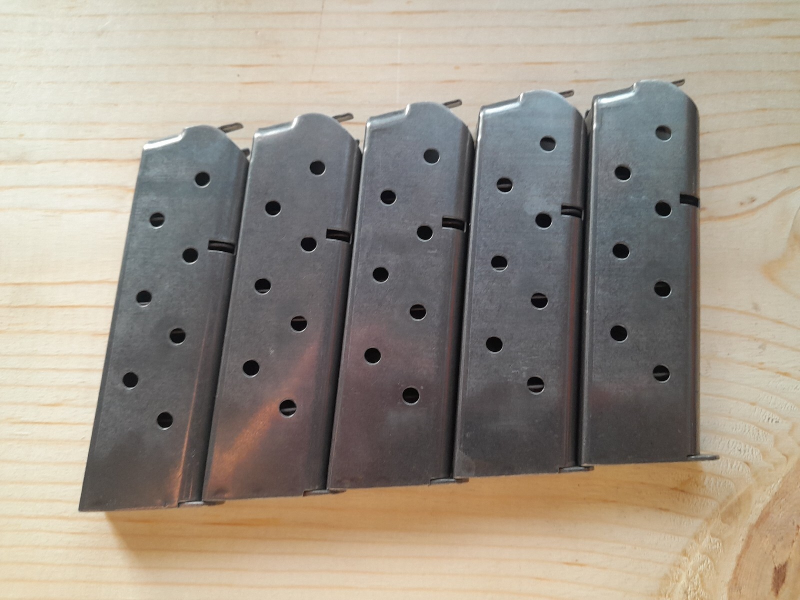 5 Original Colt 1911 45acp Stainless Magazines
