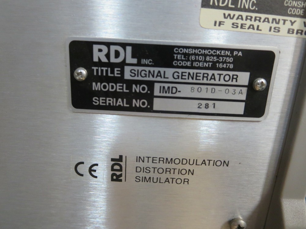 RDL Inc, IMD-801D-03A, Intermodulation Distortion Simulator (#1), Powers Up