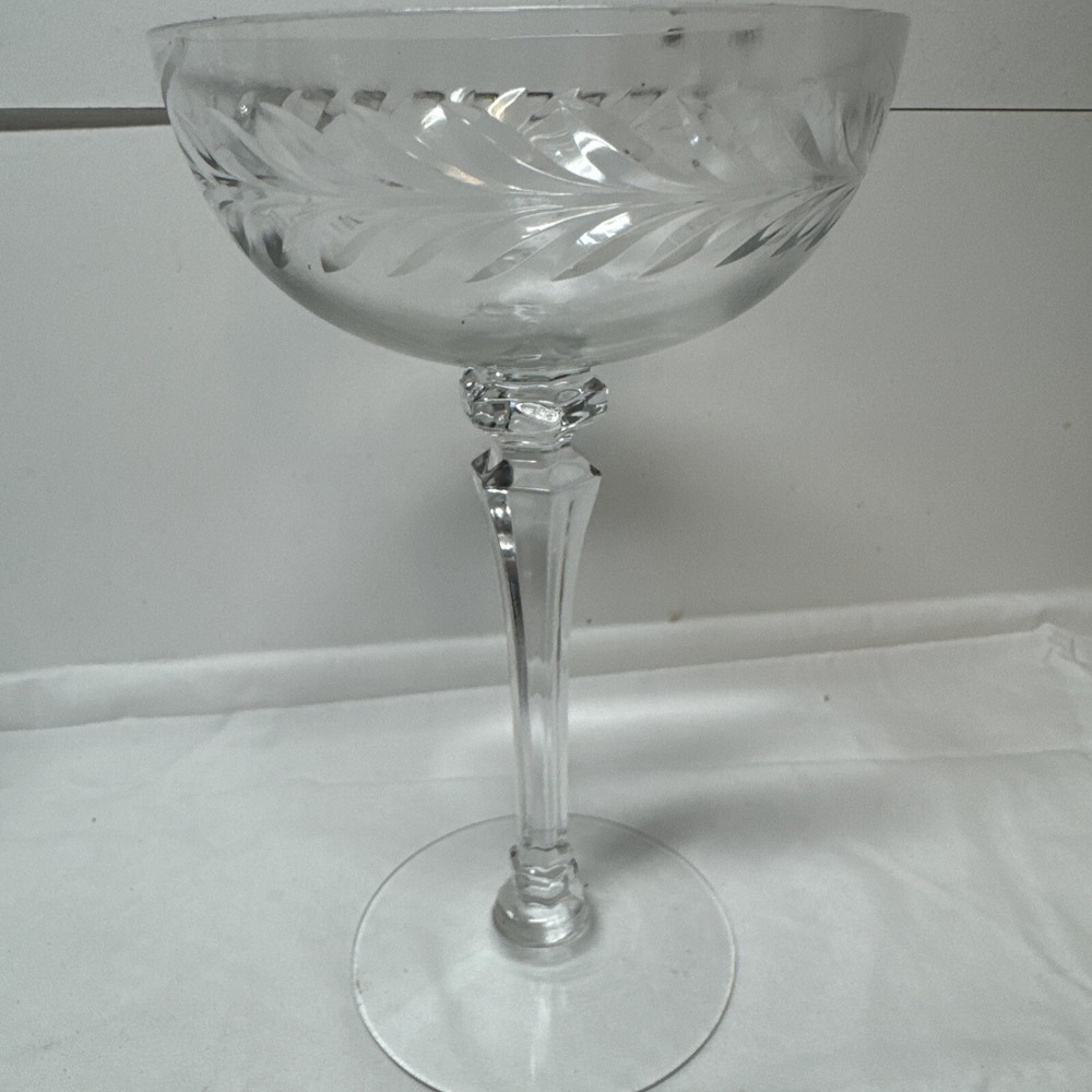 Set of 4 Intaglio Wine Stems