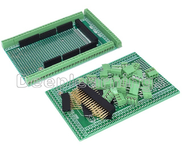 MEGA2560 Double PCB Prototype Screw Terminal Block Shield Board For Arduino