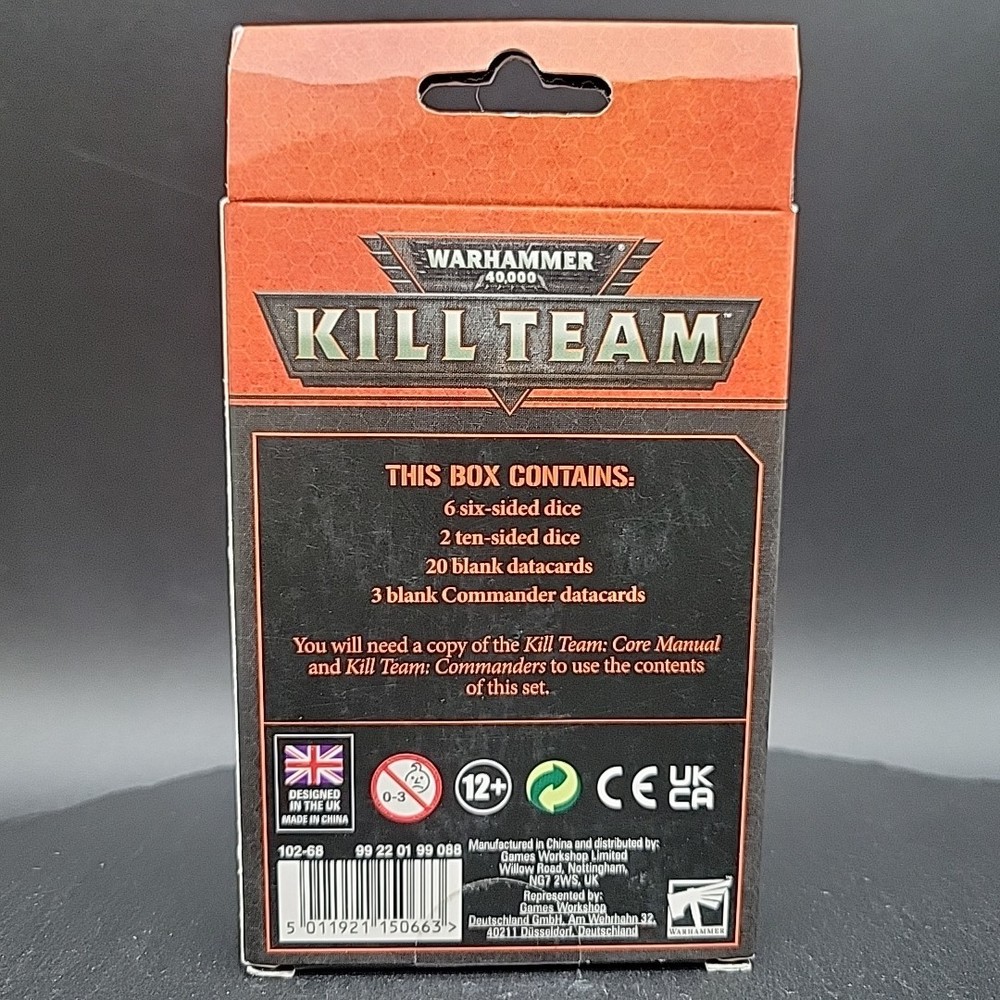 Warhammer 40k Kill Team Dice and Card Set - Games Workshop