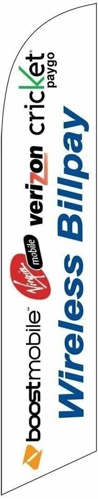 Wireless Billpay Feather Banner Swooper Flag - Replacement FLAG ONLY