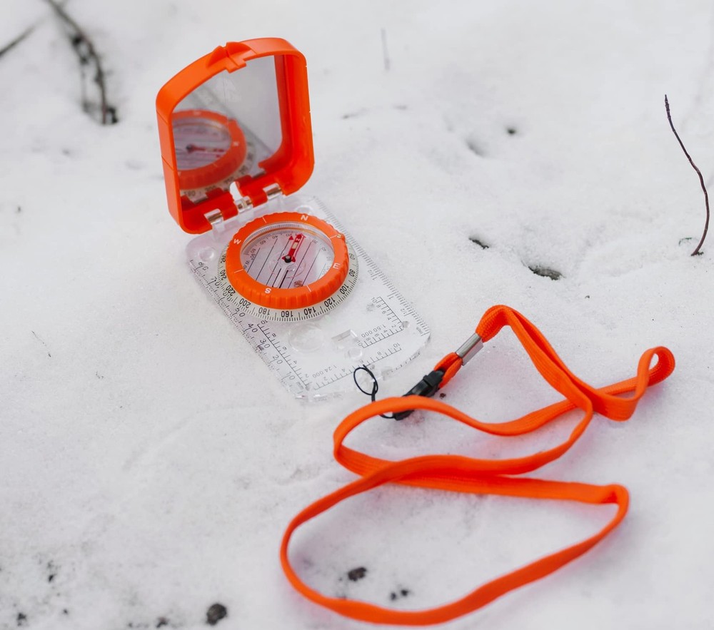 Sighting Compass Mirror Adjustable Declination - Boy Scout Compass Survival C...