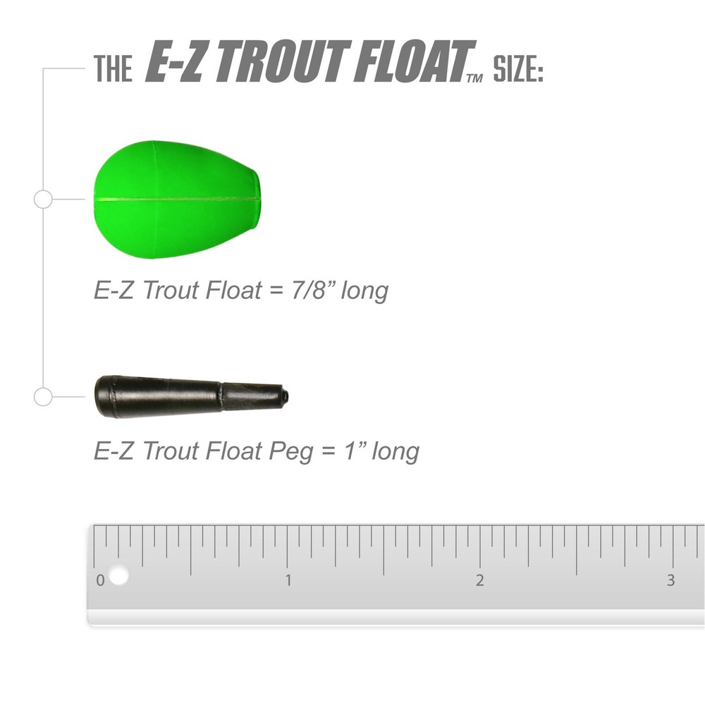 Trout Magnet E-Z Float Fishing Bobbers, Easy Depth 36 pack, Multi