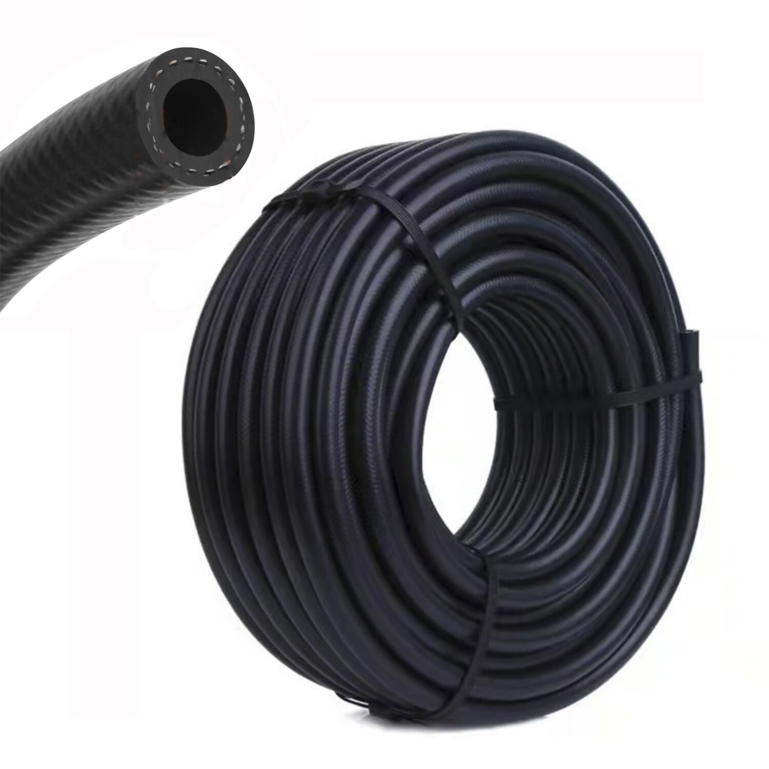 Nitrile Rubber (NBR) EFI Fuel Injection Line Hose Flexible braided Gas Line