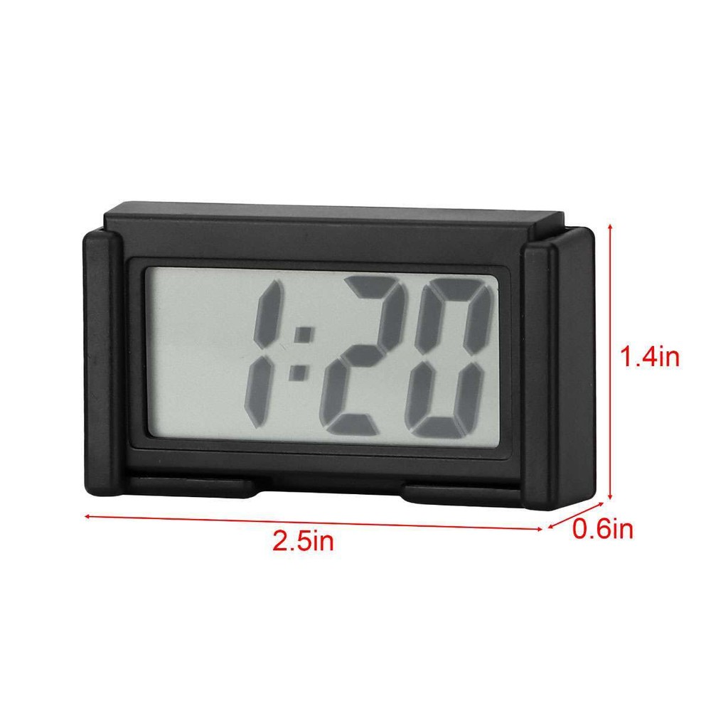 Mini Digital LCD Table Auto Car Dashboard Desk Date Time Calendar Small Clock