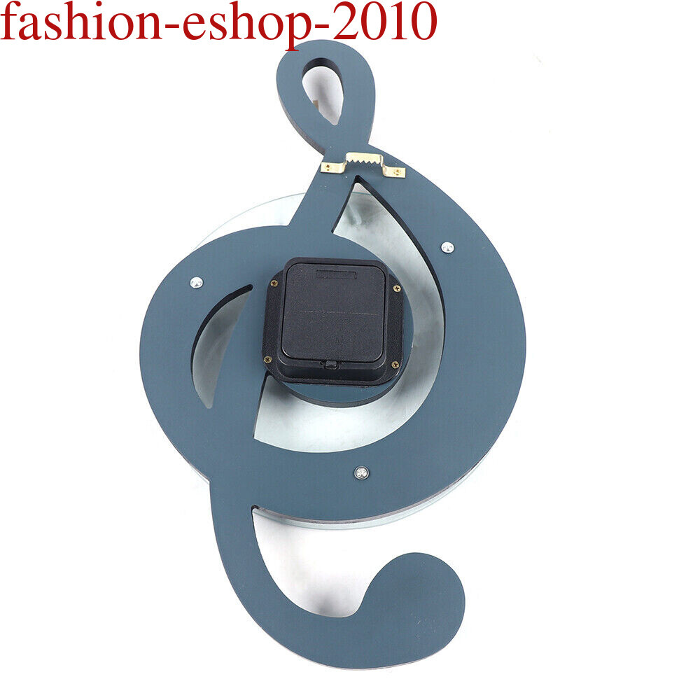 Silence Wall Watch Clock Musical Note Wall Clock Creative Office Home Decor USA