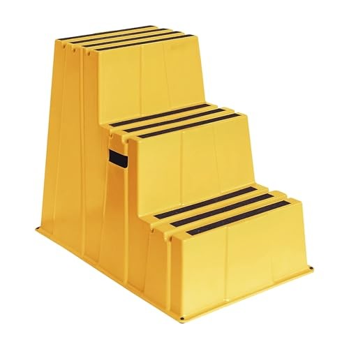 Yellow Safety Steps – Lightweight & Durable Anti-Slip Step Stools with 3-Step